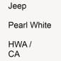 Preview: Jeep, Pearl White, HWA / CA.